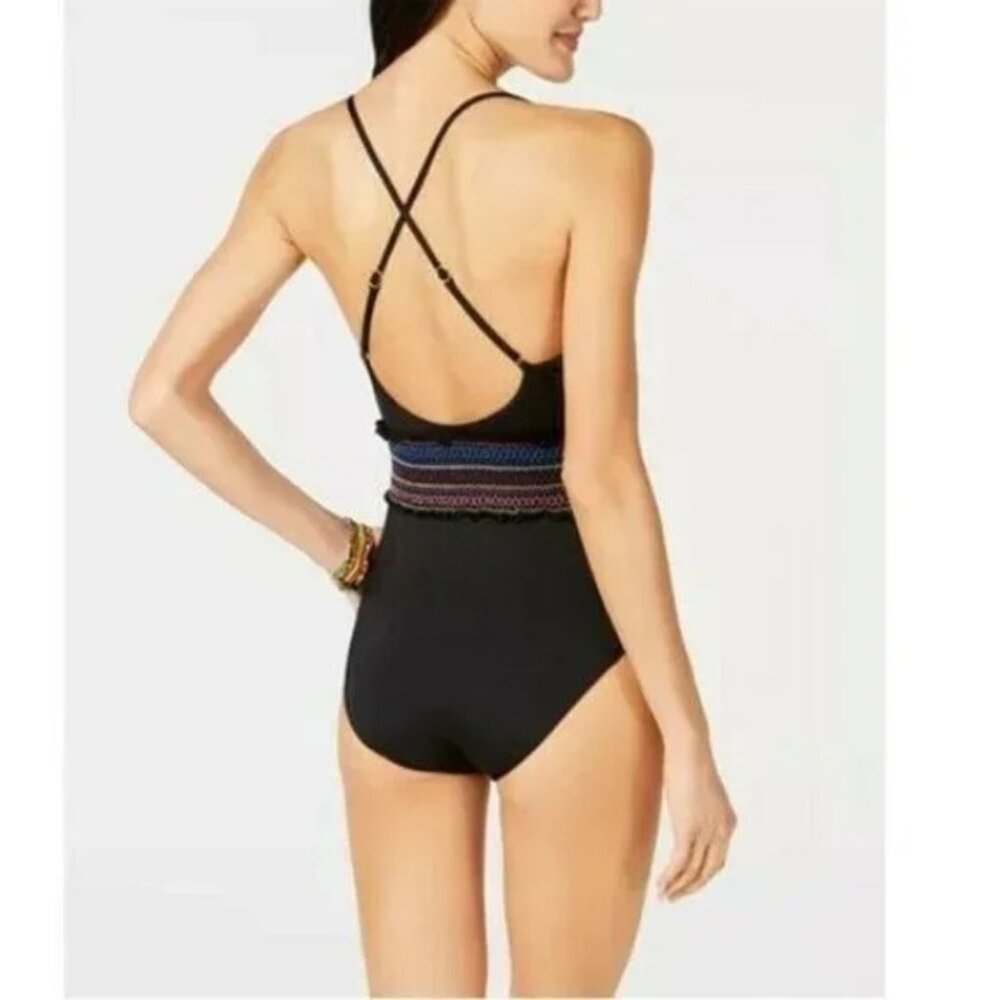LAST ONE -Bar III Women's One Piece Swimsuit- Size M/ L - Picture 3 of 7